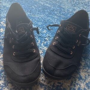 Skechers BOBS Black Lace-Up Sneakers